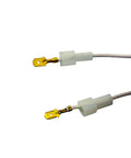 Close-up view of electrical connectors for 60UF Motor Capacitor Replacement For Global Hydraulics Auto Lift Power Unit Fits 2HP 1 Phase 60Hz 208 230V Motors FA7147 And FA7175 Durable Pro Grade Industrial Component For Reliable Hydraulic System Performance