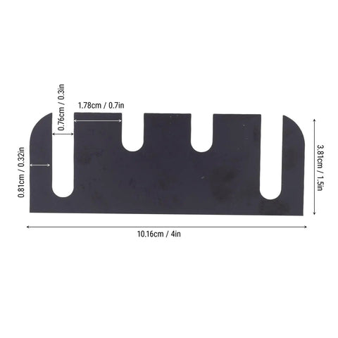 Door Hinge Shims For Quick Alignment And Precise Adjustment Five Eighths Inch Radius Corner Hinge Shim For Indoor Doors Injection Molded PVC Smooth Operation Easy Install For Home And Commercial Use