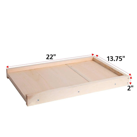 Solid Pine Base For 8-Frame Beehive Beekeeping Stand, Assembled And Amish Made In USA, Heavy Duty Base Supports Your Colony, Natural Wood Finish