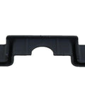 Anti Cut End Cap Protector For 35mm DIN Rail Black Pack Of 30 Terminal Block End Mounting Insulated Plastic End Caps Front View