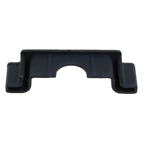 Anti Cut End Cap Protector For 35mm DIN Rail Black Pack Of 30 Terminal Block End Mounting Insulated Plastic End Caps Front View