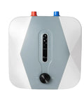 Bad Ass Little Under Sink Electric Water Heater Knocks Out Quick Instant Hot Water For Kitchen Or Bathroom Fast Recovery 8 Liter Mini Tank 1500 Watt 110 Volt with control panel.