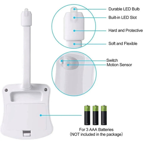 Two Pack Motion Activated LED Toilet Light With Eight Color Options, Auto On Auto Off Night Light For Bathroom, Bowl Glow, Colorful Decor And Safe Glow For Kids, 6 Foot Sensor Range, Easy To Install