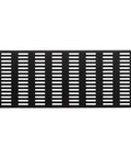 4U Slotted Flanged Blanking Panel For 19 Inch Server Racks And Cabinets Heavy Duty Steel Filler Panel black powder coat front view