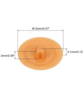 12mm Waterproof Plastic Screw Cap Covers 160 Piece Set For Phillips Cam Lock Nuts And Self Tapping Screws Decorative Orange Yellow Caps