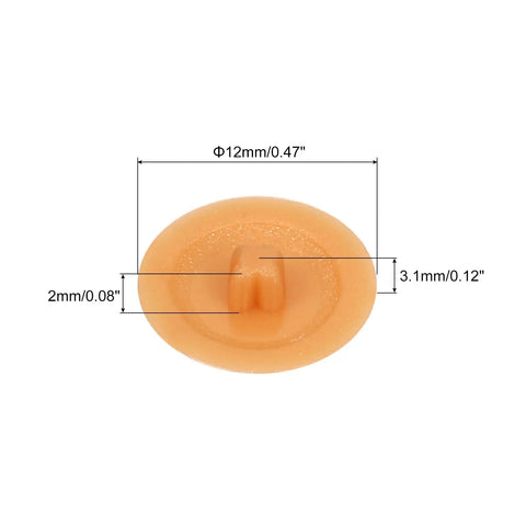 12mm Waterproof Plastic Screw Cap Covers 160 Piece Set For Phillips Cam Lock Nuts And Self Tapping Screws Decorative Orange Yellow Caps