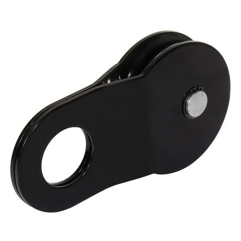Heavy Duty Recovery Winch Snatch Block Pulley Set, 20,000 Pound Capacity, black high-strength steel with powder coat, single snatch block