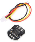 14-Bit Rotary Encoder For Stepper Motors With PWM And SPI Output, 5V Position Sensor Delivers 0.05 Degree Precision And High Temperature Tolerance From -40C To 150C Ready For Action, showing front view with wires and circuit board