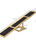 71 Inch Dog Agility Seesaw Outdoor Training And Exercise Wooden Platform Pro Grade Obstacle Course dimensions
