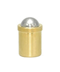Built Tough Spring Ball Plunger With Smooth Gliding Collar, brass body with stainless steel ball for precision gear setups.