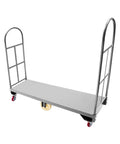 Heavy Duty Platform Truck Dolly With Slick Swivel Casters Marine Deck Hauler No Sweat Utility Dolly for moving tools on a durable deck.