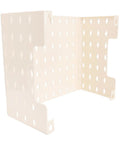 Gas Water Heater Shielding Cover With Pegboard Wall Mount Heavy Duty Pipe Protection For Kitchen Large Size, beige, angled view