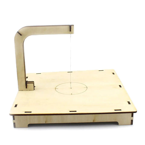 Electric Foam Cutter Table For Pro Grade Foam Crafting With Adjustable Temperature Hot Wire For Classroom Demos And School Projects Ideal For DIY Foam Models And Teaching Aids, beige tabletop unit with hot wire.