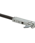 Genuine OEM Replacement Door Hinge E27 For Model M233294, heavy-duty door hardware, side view, spring mechanism visible, made in USA