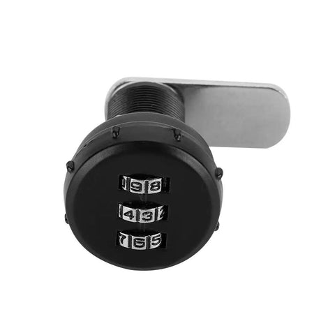 3 Digit Combination Cam Lock Zinc Alloy Cabinet Lock No Screw Needed Easy Install For Tool Boxes, Drawers, RV Compartments, And Cabinets