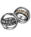 Heavy Duty Self Aligning Roller Bearing 22215 CAK W33 Single Pack shows spherical rollers for industrial load applications.