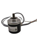 Multi Turn 4096 Turn SSI Absolute Rotary Encoder With 13 Bit Position Sensor CAX60 Built To Last, shown with wiring and label