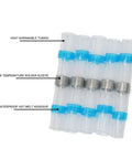 Awesome Heat Shrink Solder Seal Wire Connectors Kit For Car And Boat Wiring No Crimping Needed Waterproof Sealing Transparent Sleeves, blue