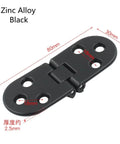 180 Degree Flush Cabinet Hinges For Doors And Cupboards Semicircle Zinc Alloy Black Hardware Easy Install Durable Metal