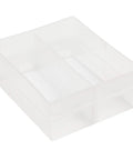 Clear length dividers for plastic storage drawers, 6 pack, creating custom compartments for craft and hardware cabinets.