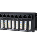 8 X 8 Ethernet Patch Panel Module for Home Office Networking with Color Coded 110 Punchdown Terminals, Plug and Play Design