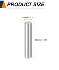 5mm x 30mm stainless steel dowel pin for DIY fixes, showing product size and dimensions for 25 Pack M5 x 30mm Dowel Pins Forged From 304 Stainless Steel For Heavy Duty Shelf Support And Furniture Tweaks, Slick Cylindrical Pegs Packed With Dead Simple Design For No Sweat Diy Fixes And Metal Builds.