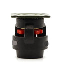 Heavy Duty Nylon Leveling Casters Four Pack Adjustable Swivel Wheels With Flat Top Plates showing a close-up of a swivel wheel and plate design.