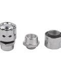 Get Your Gear Oil Breather Cap Reducer Set With Built-in Filter For Hydraulic Tanks And Coolant Reservoirs Npt Threaded Design, three-piece steel design.