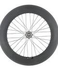 Carbon Single Speed Track Wheelset 88mm Clincher Rims Matte Finish 23mm Wide Lightweight Durable Toray Build For Street And Track Cycling Performance Racing