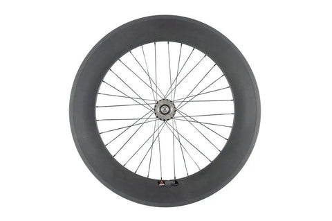 Carbon Single Speed Track Wheelset 88mm Clincher Rims Matte Finish 23mm Wide Lightweight Durable Toray Build For Street And Track Cycling Performance Racing
