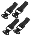 Multipurpose Four Piece Toggle Clamp Latch Kit With Spring Loaded Security Fasteners For Doors Windows Cabinets And Lids Includes Screws
