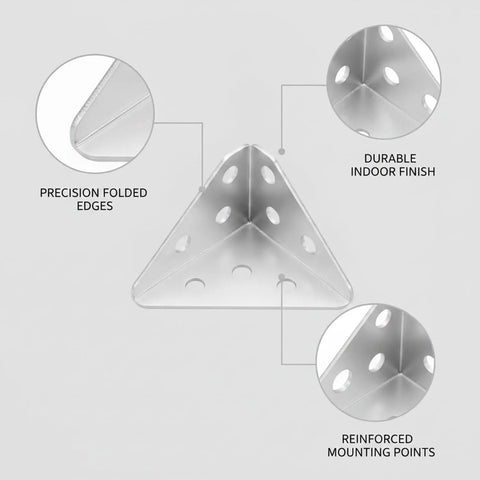 Stainless Steel 90 Degree L Bracket For Cabinet Corners And Floating Shelves Built To Last with precision edges and durable finish