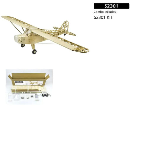 1200mm Wingspan Piper Cub RC Airplane Kit For Beginners DIY Balsa Wood Model Plane With Easy To Fly Stability Classic Training Aircraft