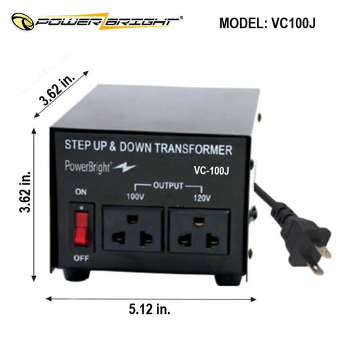 Beefy 2000W Voltage Transformer For Japan And US Step Up And Step Down Converter 120V To 100V And 100V To 120V with power outlets