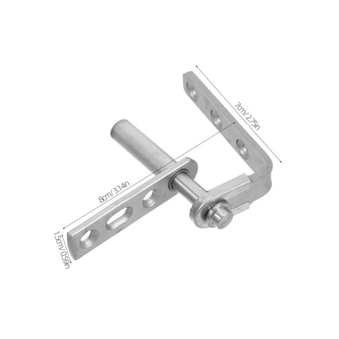 Heavy Duty Stainless Steel Swinging Door Hinge Workhorse Self-Closing For Double Swing Cafe Doors Bidirectional Opening Easy Install Durability For Commercial Kitchens, 7cm hinge