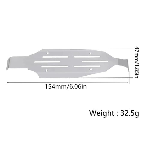 Losi Micro B 1/24 2WD RC Car Chassis Frame Upgrade Kit Stainless Steel Guard Plate dimensions and weight view