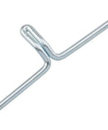 Fifty Piece Spring Steel Lawn Chair Webbing Clips close-up of durable metal hook for outdoor lounge chair repairs.