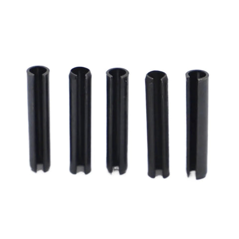 Assorted Steel Spring Pins Set M1.5 M2 M2.5 M3 M4 M5 M6 M8, 10-50 Pieces, Spring Type Straight Dowel Pins For Machinery And Assemblies, front view
