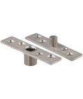 2 Pack 360 Degree Stainless Steel Pivot Hinges for Doors and Cabinets Upper and Lower Swivel Ball Bearing Hardware Kit Rust Resistant