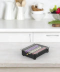 Tempered Glass Coffee Pod Drawer For Vertuo Pods Small Size Fits Vertuo Machines on kitchen countertop