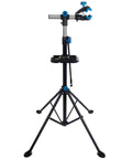 Beast Bicycle Repair Stand With Telescopic Arm Adjustable Height From Fifty Two To Seventy Five Inches 360 Degree Clamp Rotation