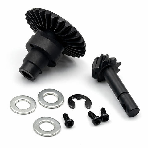 Bevel Gear Set 27T And 8T For 1/10 RC Crawlers Diff Upgrade For Faster Wheel Spin And Smoother Torque On Axial AR44 AR45 And Capra Currie F9 Axles With Precision Machined Gears