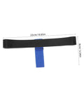 Go-To Neoprene Scuba Tank Belt With Secure Attachment Strap For Decompression Tanks And Diving Gear, dimensions shown.