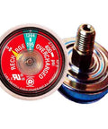 50 Pack 195 Psi Dry Chemical Fire Extinguisher Pressure Gauges UL Rated with visible pressure readout and connection fitting.
