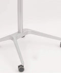Base of Solid As A Rock Adjustable Lectern And Podium Stand with smooth rolling casters, metal frame and modern design.