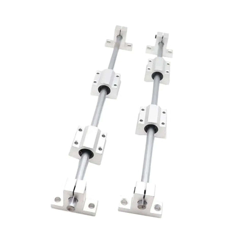 High Precision Linear Guide Rail Kit With SCS10UU Bearings And 10mm Optical Axis Rod Plus Four SK10 Shaft Supports For Smooth 3D Printing And CNC Build, two rails