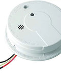 Hardwired Smoke Alarm Kit With 9 Volt Battery Backup, Interconnectable 120V Wiring, Test Reset Button, Ionization Sensor And Electrochemical CO Sensor, 85 Decibel Alarm, White