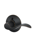 Right Handed Accent Door Lever One Sided Non Turning Dummy Door Handle Aged Bronze For Decorative Doors And Inactive Panels