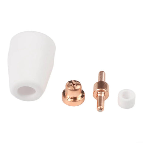 High grade copper tips and nozzles from 32 Piece Plasma Cutter Consumable Kit For PT-31 LGK40 Plasma Cutters.