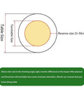Diagram showing dimensions for Silky Smooth Lazy Susan Turntable Crafted From Hella Durable Tempered Glass for table size fitting.